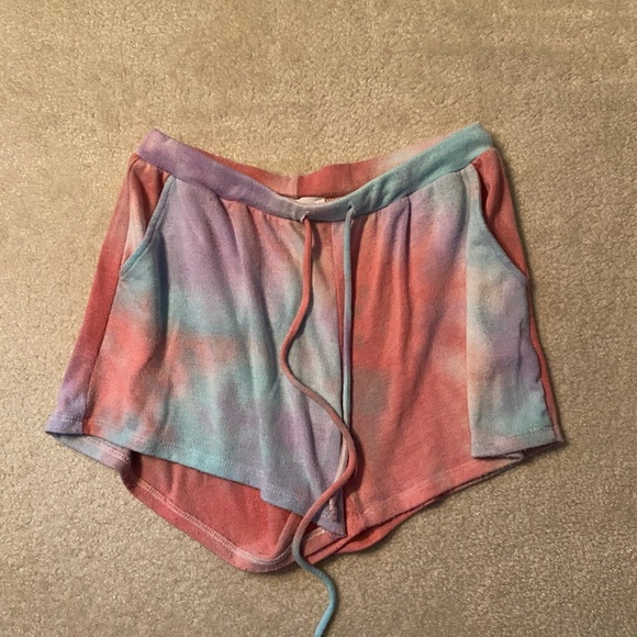 TIE DYE LOUNGE SHORTS - Picture 1 of 4